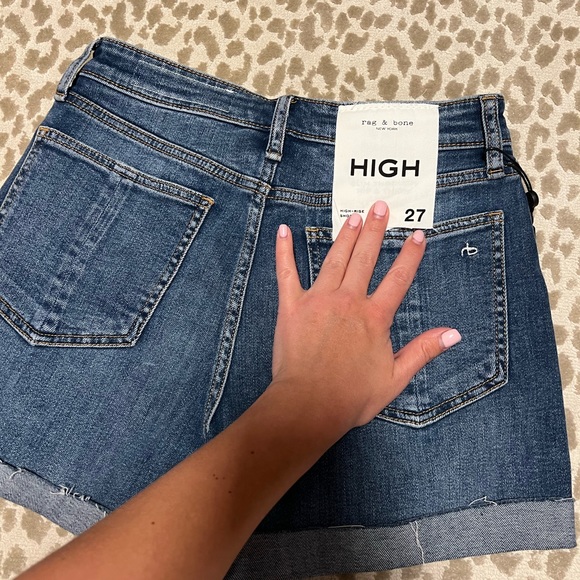 Rag & Bone high rise shorts sz 27 NWT - Picture 2 of 7